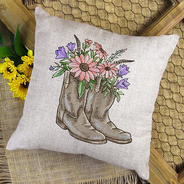 Farm Boots Bouquet