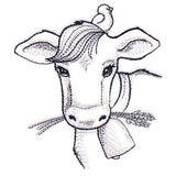 Cute Cow Etching