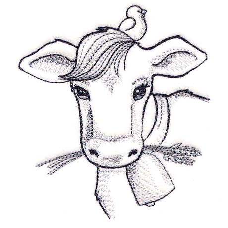 Cute Cow Etching