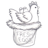 Cheerful Chicken Etching