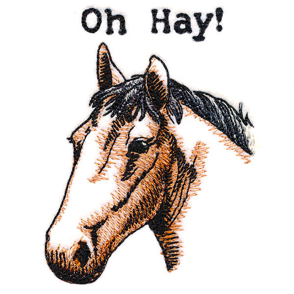 Oh Hay! Horse – Embroidery Library
