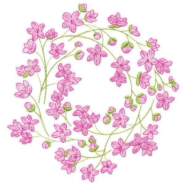 Sweet Cherry Blossoms Wreath