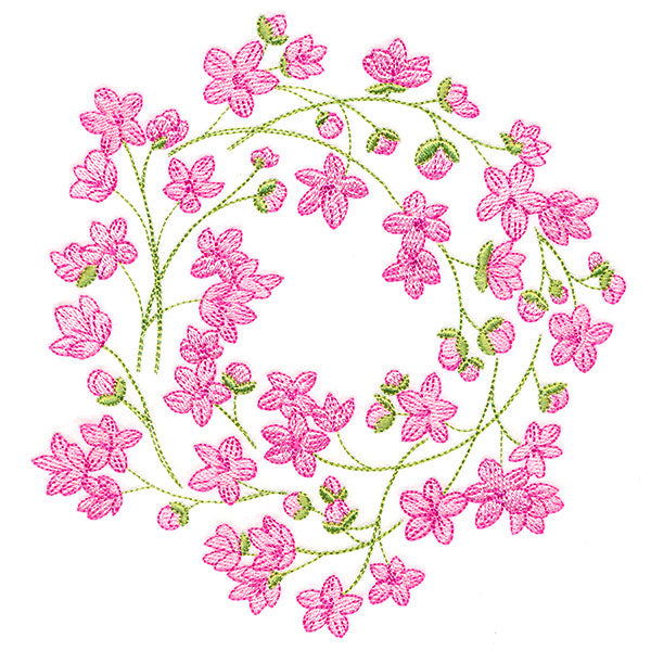 Sweet Cherry Blossoms Wreath