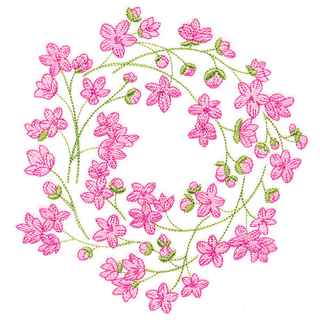 Sweet Cherry Blossoms Wreath