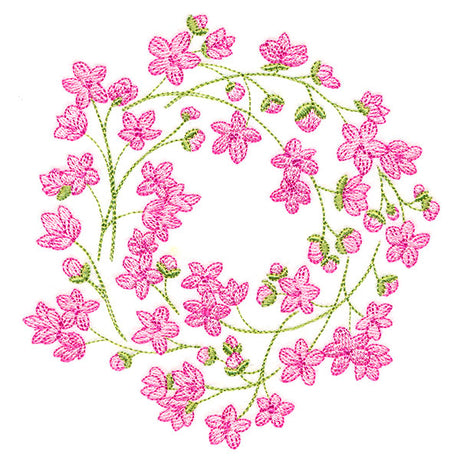Sweet Cherry Blossoms Wreath