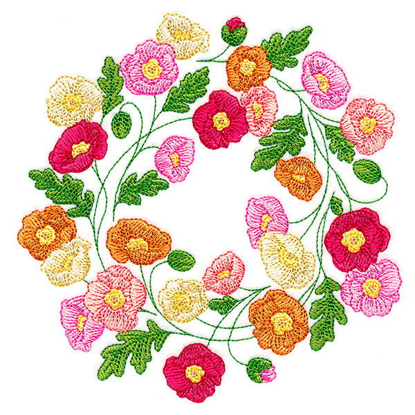Pretty Poppies Wreath