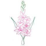 Floral Calligraphy - Gladiolus