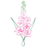 Floral Calligraphy - Gladiolus