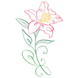 Floral Calligraphy - Lily
