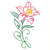 Floral Calligraphy - Lily