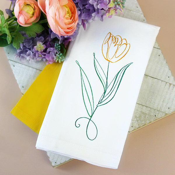 Floral Calligraphy - Tulip