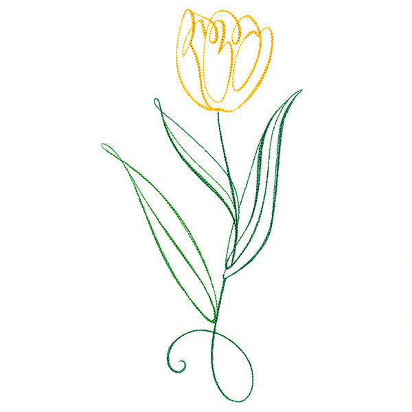 Floral Calligraphy - Tulip