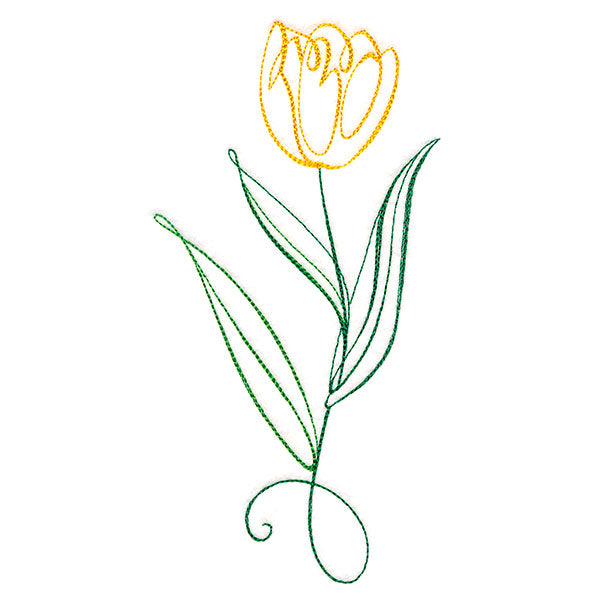 Floral Calligraphy - Tulip