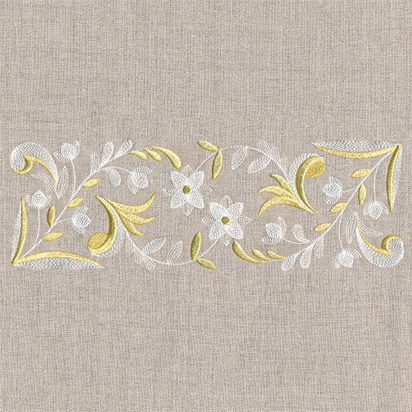 Shimmering Flourishes Border