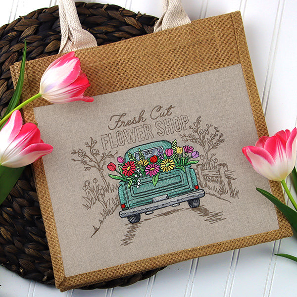 Flower Shop Retro Truck Medley