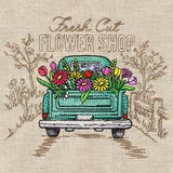 Flower Shop Retro Truck Medley