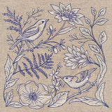 Birds and Botanicals Tapestry Square