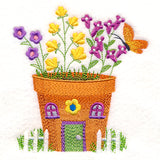 Blossoming Flower Pot Gnome House