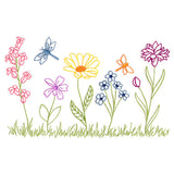 Charming Wildflower Border (Vintage)