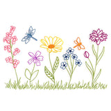 Charming Wildflower Border (Vintage)