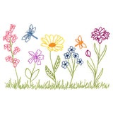 Charming Wildflower Border (Vintage)
