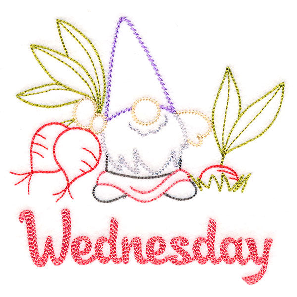 Gnome with Radishes on Wednesday (Vintage)