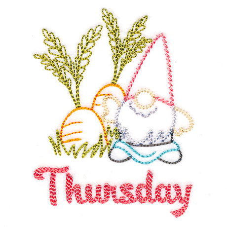 Gnome with Carrots on Thursday (Vintage)