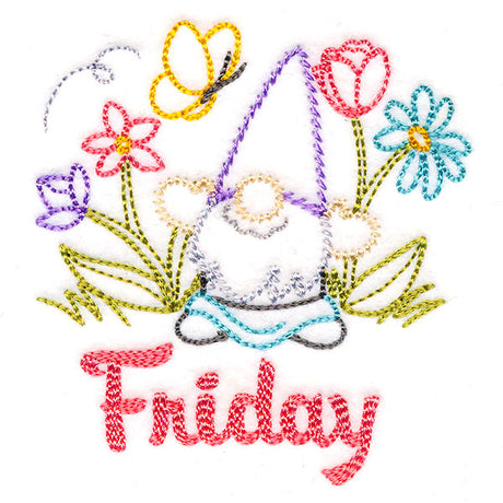 Gnome with Butterfly on Friday (Vintage)