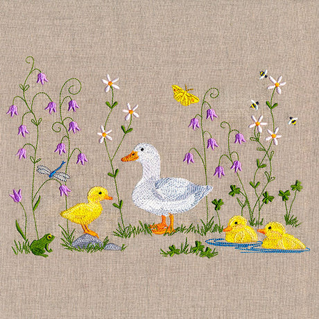 Spring Duckies Border