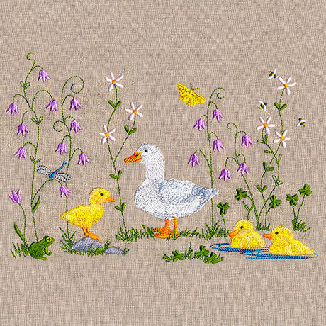 Spring Duckies Border