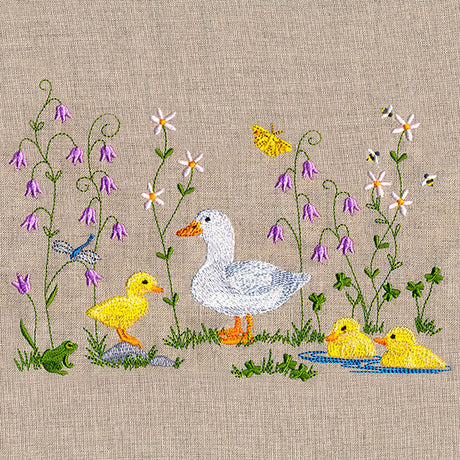 Spring Duckies Border