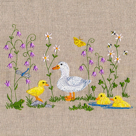 Spring Duckies Border