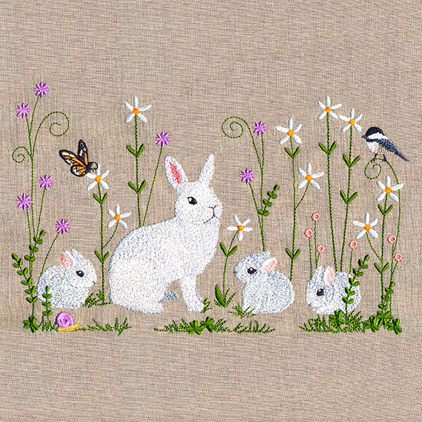Spring Bunnies Border