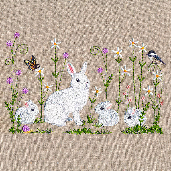 Spring Bunnies Border