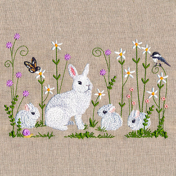 Spring Bunnies Border
