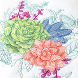 Succulents in Watercolor Medley