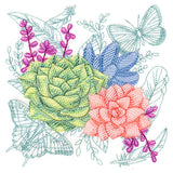 Succulents in Watercolor Medley