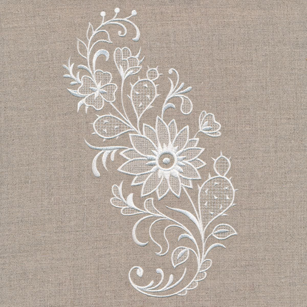 Exquisite Southwestern Curve (Whitework)