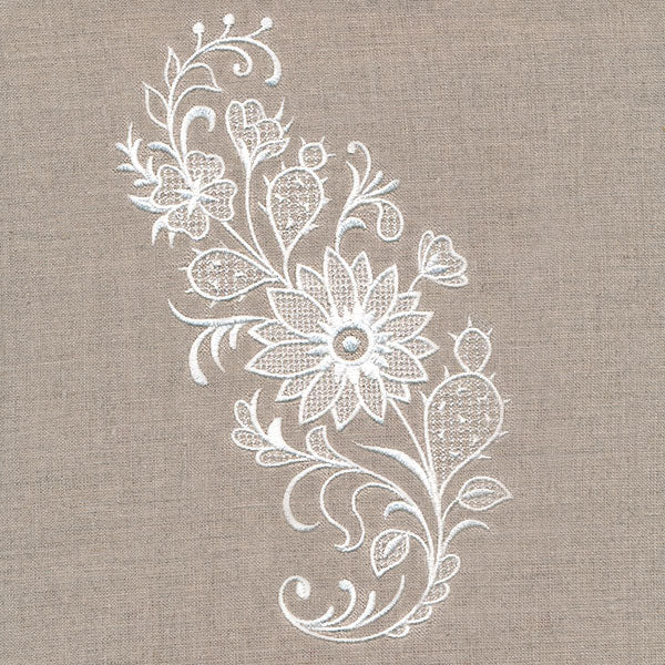 Exquisite Southwestern Curve (Whitework)