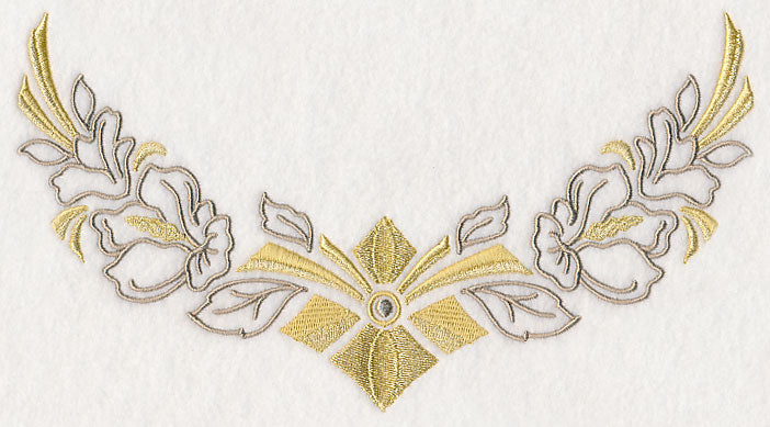 Art Deco Floral Neckline (Crewneck)