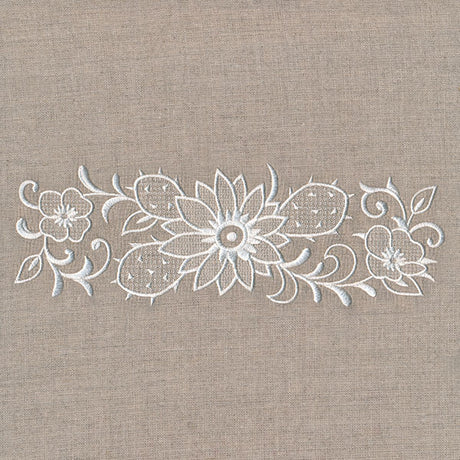 Exquisite Southwestern Border (Whitework)
