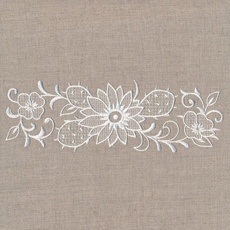 Exquisite Southwestern Border (Whitework)