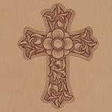 Flourishing Western Cross (Trapunto)