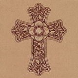 Flourishing Western Cross (Trapunto)