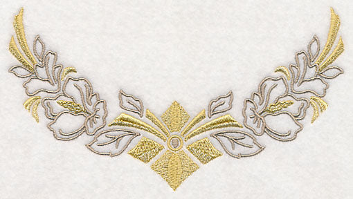 Art Deco Floral Neckline (Crewneck)