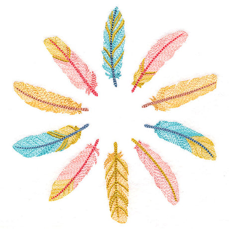 Shimmering Feathers Circle