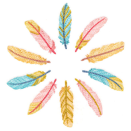 Shimmering Feathers Circle
