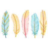 Shimmering Feathers Border