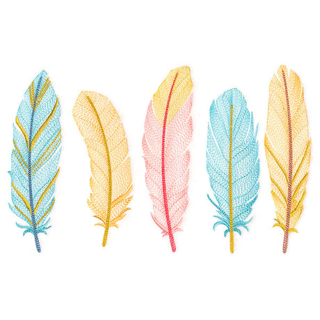 Shimmering Feathers Border