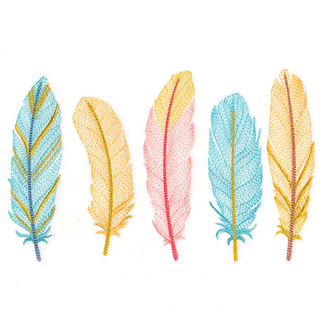 Shimmering Feathers Border